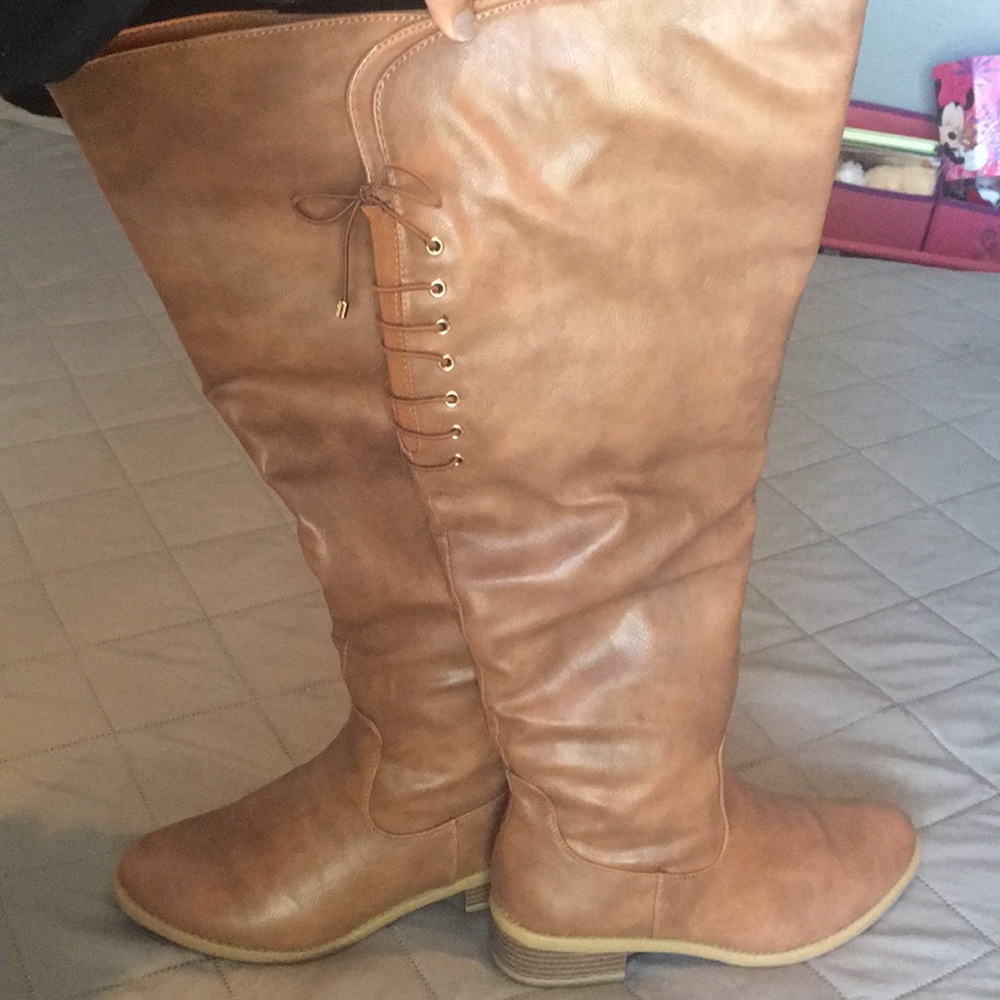 Knew High Chestnut boots